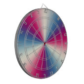 Glimmende metaaltextuur dartbord (Voorkant Links)