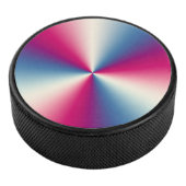 Glimmende metaaltextuur hockey puck (3/4)