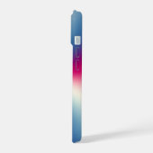 Glimmende metaaltextuur iPhone 15 case (Linkerkant)