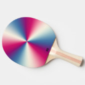 Glimmende metaaltextuur tafeltennisbatje (Zijkant)