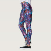 Glimmende Moeder van de Parel Zeemeermin Schalen F Leggings (Links)