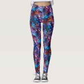 Glimmende Moeder van de Parel Zeemeermin Schalen F Leggings (Voorkant)