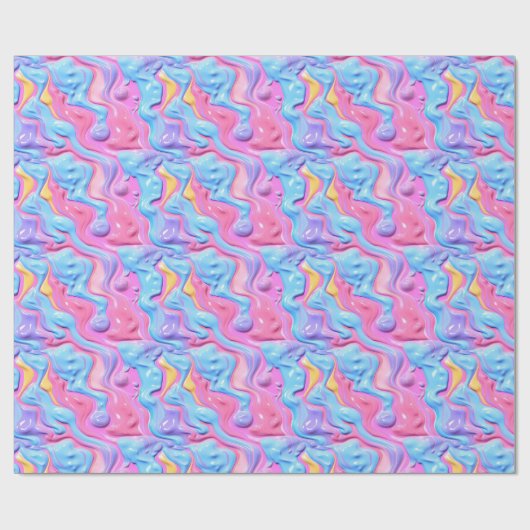 Glimmende Plastic Bubble Abstract Cadeaupapier (Vlak)