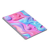 Glimmende Plastic Bubble Abstract Notitieboek (Rechterzijde)