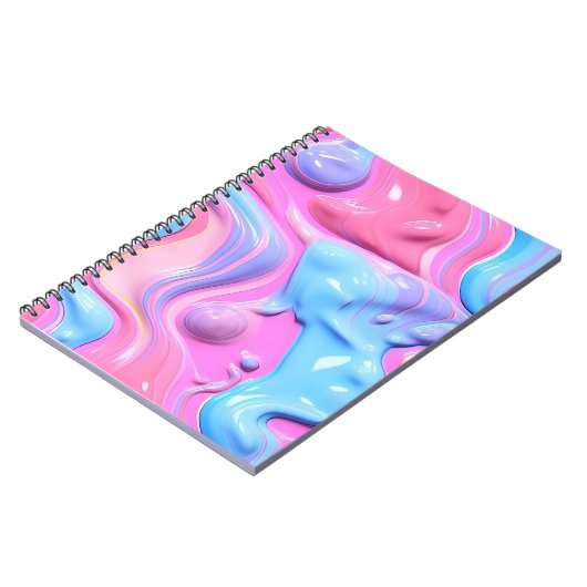 Glimmende Plastic Bubble Abstract Notitieboek (Linkerzijde)