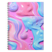 Glimmende Plastic Bubble Abstract Notitieboek (Voorkant)