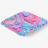 Glimmende Plastic Bubble Abstract Papieren Bordje (Gebogen)