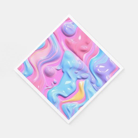 Glimmende Plastic Bubble Abstract Servet (Hoek)