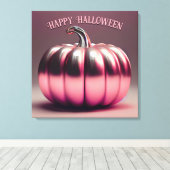 glimmende roze pompoen canvas afdruk (Insitu (Houten vloer))