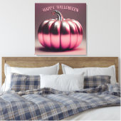 glimmende roze pompoen canvas afdruk (Insitu (Slaapkamer))