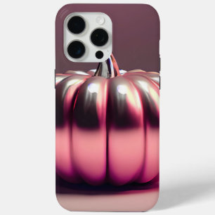 glimmende roze pompoen iPhone 15 pro max hoesje
