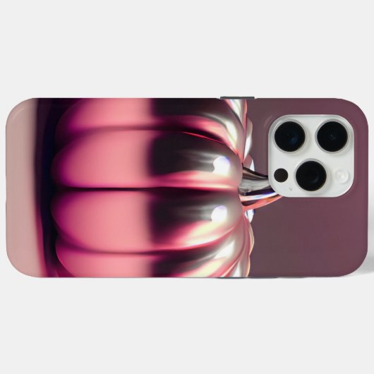 glimmende roze pompoen Case-Mate iPhone case (Achterkant (horizontaal))