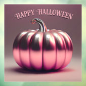 glimmende roze pompoen raamsticker (Vel 3)