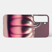 glimmende roze pompoen samsung galaxy hoesje (Achterkant horizontaal)