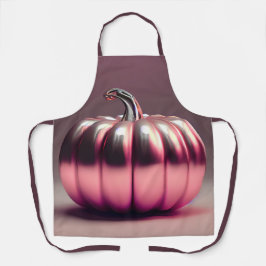 glimmende roze pompoen schort