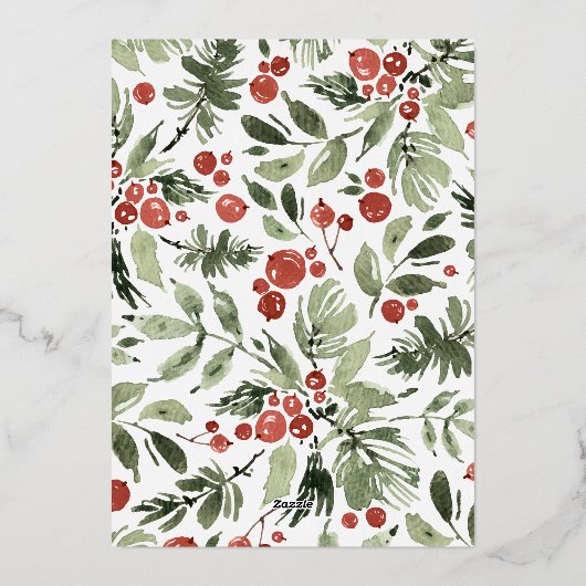 Glimmende Vrolijke Momenten | Moderne Kerst 9 Foto Folie Feestdagenkaart (Achterkant)