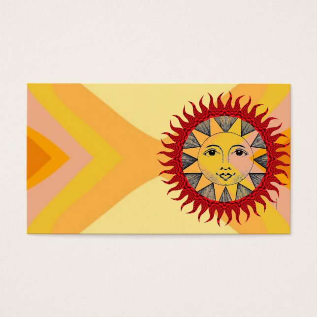 Glimmende Zon Visitekaartjes (Voorkant)