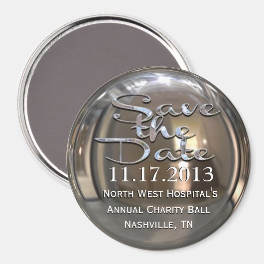 Glimmer Bewaar de Datummagneet Magneet (Voorkant / Achterkant)