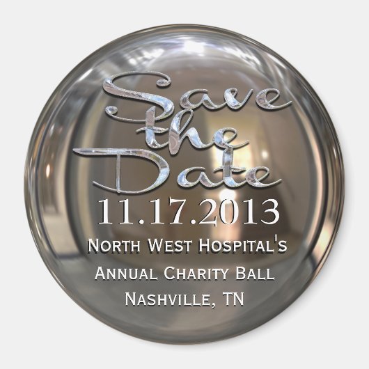 Glimmer Bewaar de Datummagneet Magneet (Voorkant)