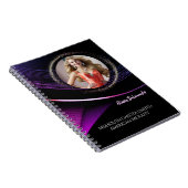 Glimmer Dust Aangepaste Pageant Oefennotitieboek Notitieboek (Rechterzijde)