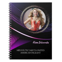 Glimmer Dust Aangepaste Pageant Oefennotitieboek