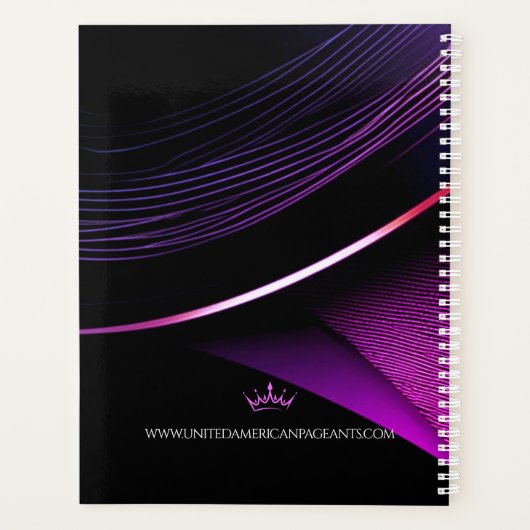 Glimmer Dust Custom Pageant Calendar Planner (Achterkant)