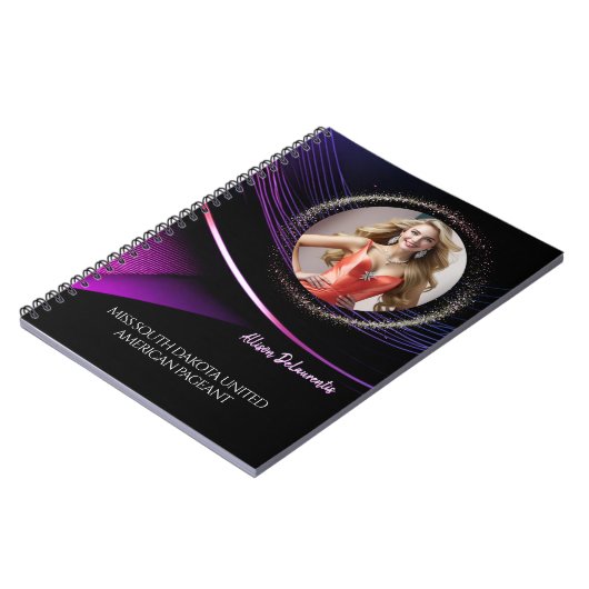 Glimmer Dust Custom Pageant Repetitie Notitieboek (Linkerzijde)