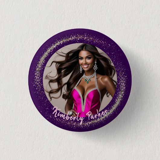 Glimmer Dust Pageant Button (Voorkant)