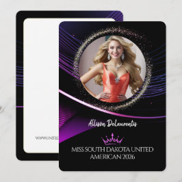 Glimmer Dust Premium Pageant Promo Card Kaart