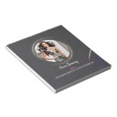 Glimmer Dust Titleholder Photo Notepad Notitieblok (Schuin)