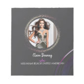 Glimmer Dust Titleholder Photo Notepad Notitieblok (Voorkant)