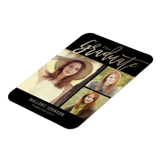 Glimmer Editable Color Afstuderen Magnet Magneet (Linkerzijde)