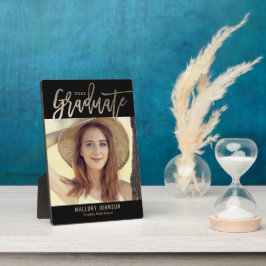 Glimmer EDITABLE COLOR Afstuderen Plaque Fotoplaat