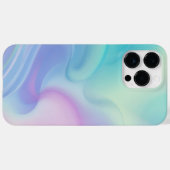 Glimmer en glans: Faux Iridescent iPhone Case (Achterkant (horizontaal))