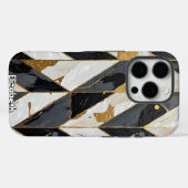 Glimmer gebroken: gouden aderen Case-Mate iPhone case (Achterkant (horizontaal))