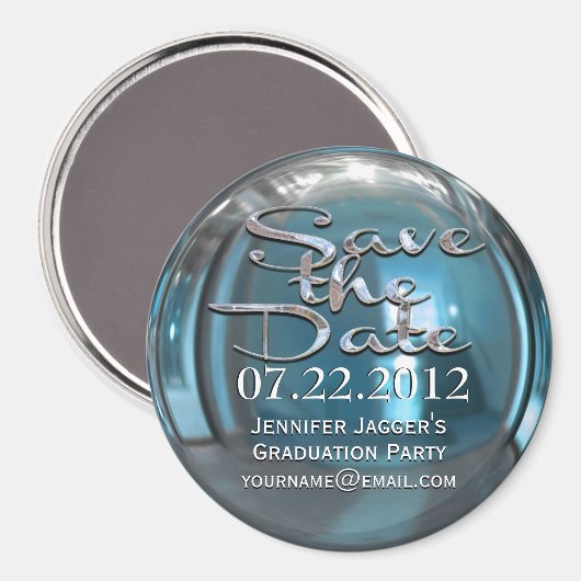 Glimmer Jasper Bewaar de datummagneet Magneet (Voorkant / Achterkant)