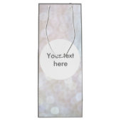 Glimmer licht Grijze witte wijn Wijn Cadeautas (Achterkant)