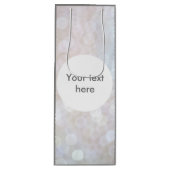 Glimmer licht Grijze witte wijn Wijn Cadeautas (Voorkant)