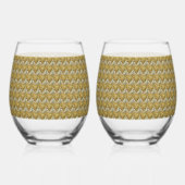 Glimmer liefde wijnglas zonder voet (Voorkant)