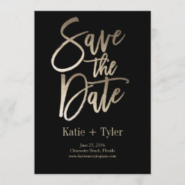 Glimmer met penseelvenster Opslaan op de datumkaar Save The Date