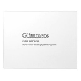 Glimmer-notitieboek Notitieblok