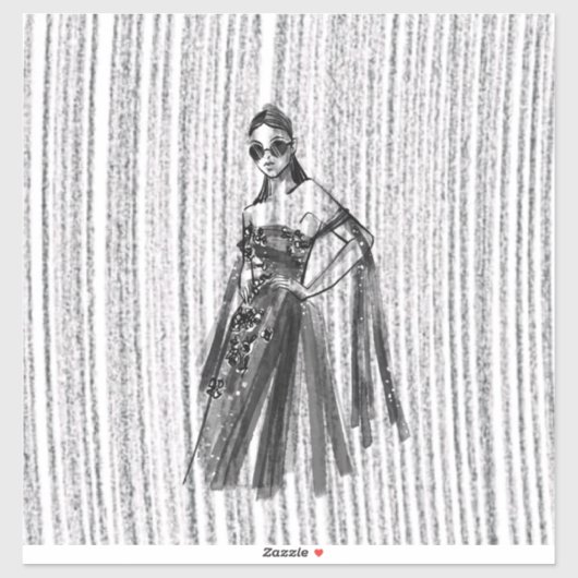 Glimmer Tech couture. Sticker (Vel)