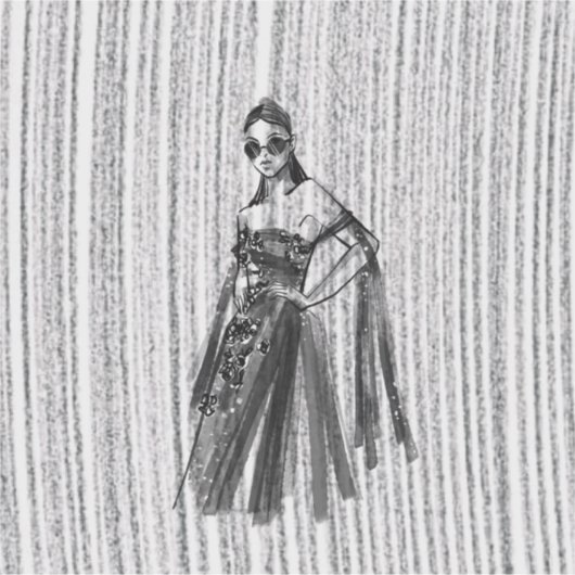 Glimmer Tech couture. Sticker (Voorkant)