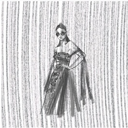 Glimmer Tech couture. Sticker (Voorkant)