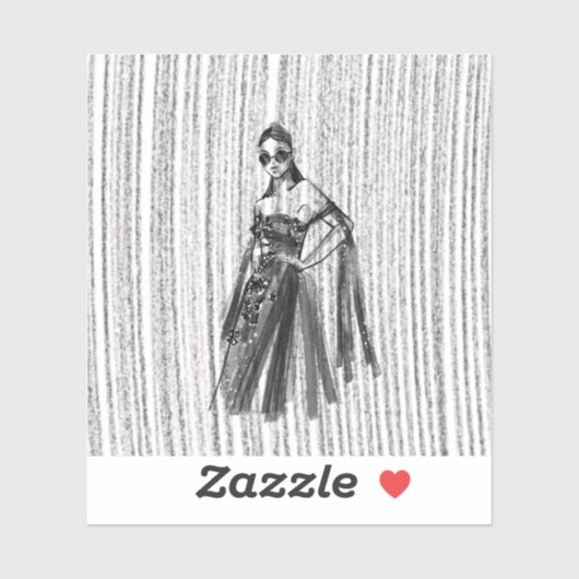 Glimmer Tech couture. Sticker (Vel)