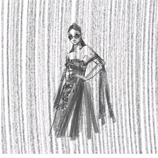 Glimmer Tech couture. Sticker (Voorkant)