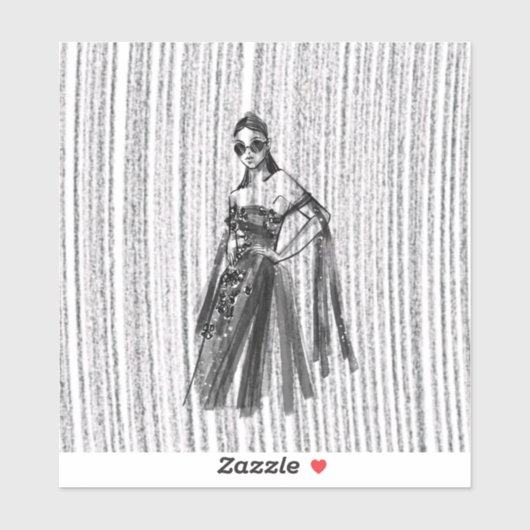 Glimmer Tech couture. Sticker (Vel)