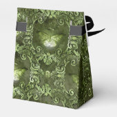 Glimmerbos Groene en Zwarte Vlinder Bedankdoosjes (Achterkant)