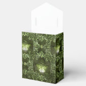 Glimmerbos Groene en Zwarte Vlinder Bedankdoosjes (Geopend)