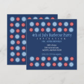 Glimmerende Sterren Vierde van Juli Uitnodigingen (Voorkant / Achterkant)